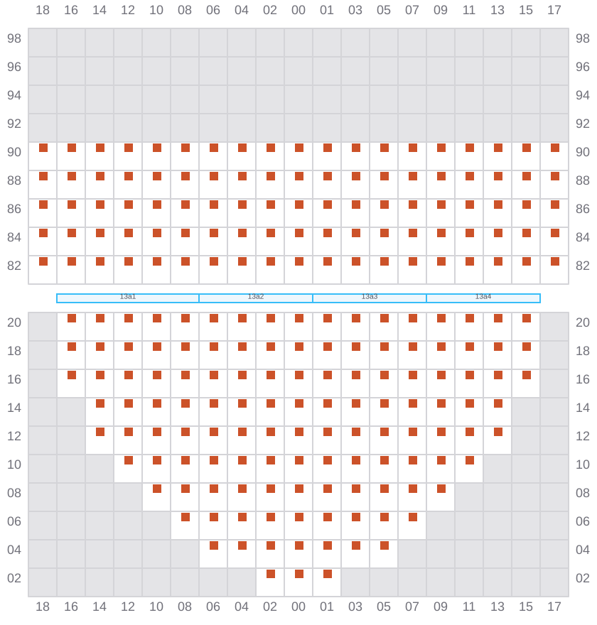 Bay 013 view and slots of CSCL SUMMER
