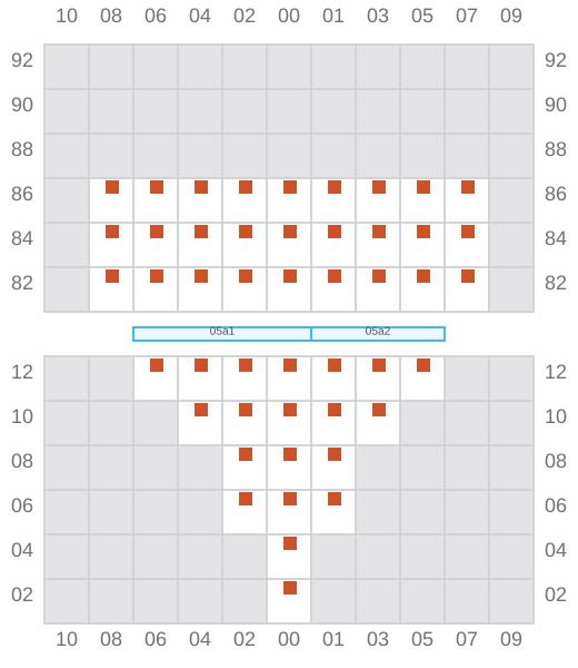 Bay 005 view and slots of D QUEENS