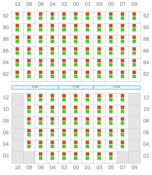 Bay 027 view and slots of D QUEENS
