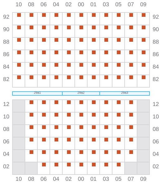 Bay 029 view and slots of D QUEENS