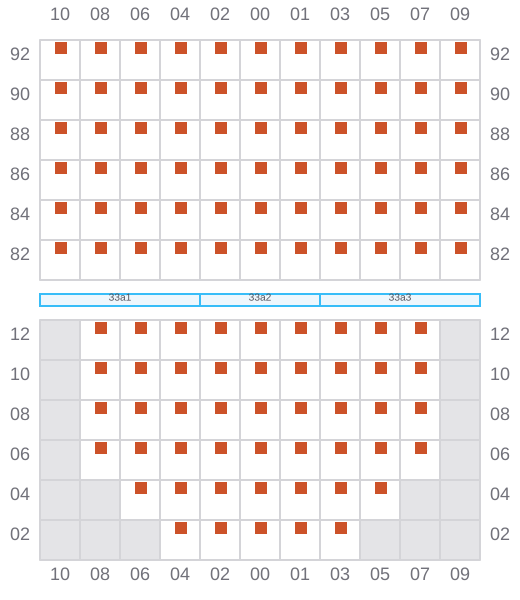 Bay 033 view and slots of D QUEENS