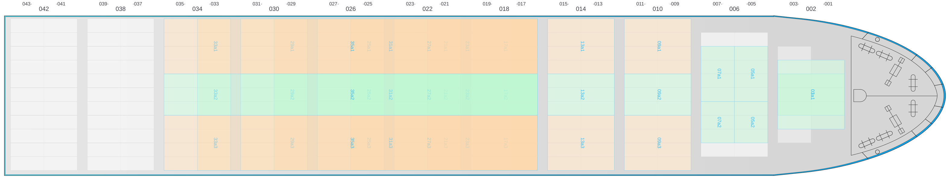 Deck view of D QUEENS
