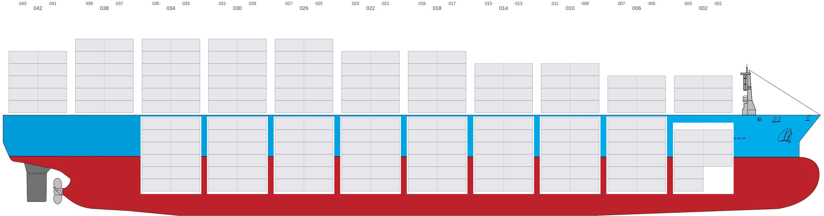 Side view of D QUEENS