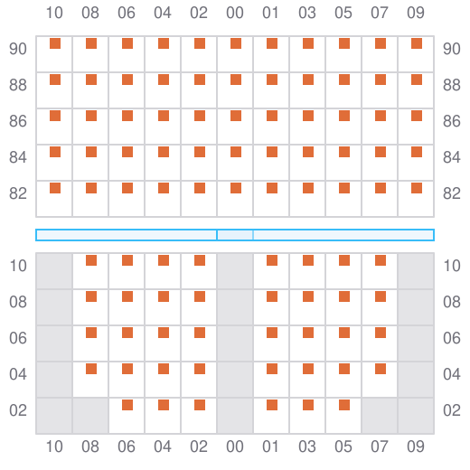 Bay 009 view and slots of ISEACO FORTUNE