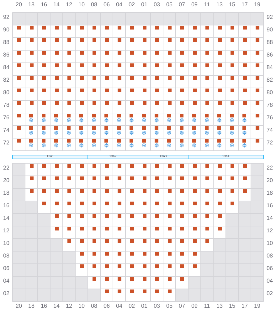 Bay 015 view and slots of APL MERLION