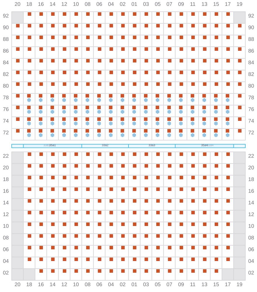 Bay 035 view and slots of APL MERLION