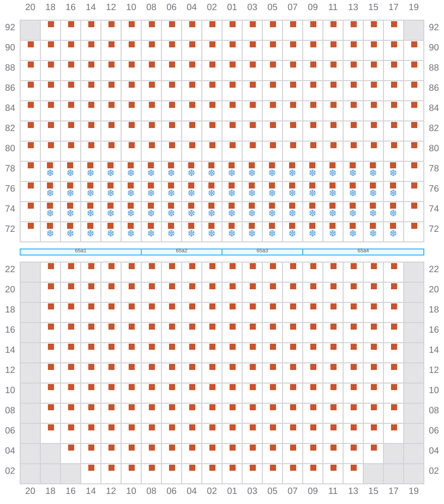 Bay 067 view and slots of APL MERLION