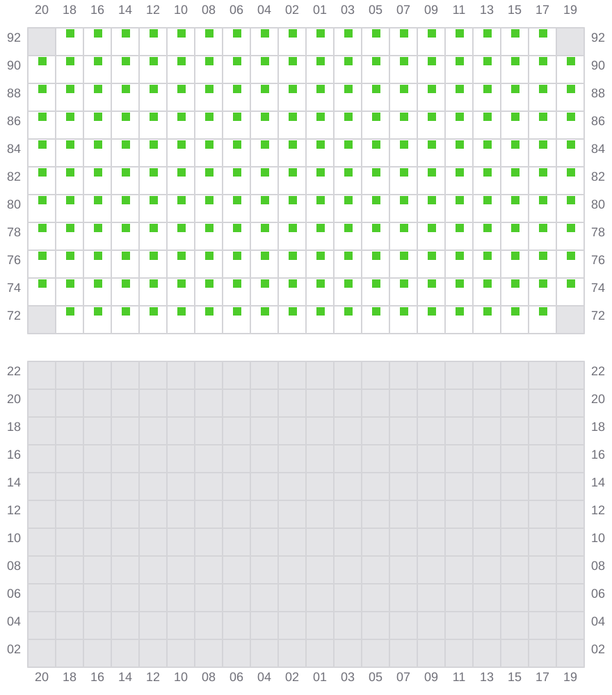 Bay 093 view and slots of APL MERLION