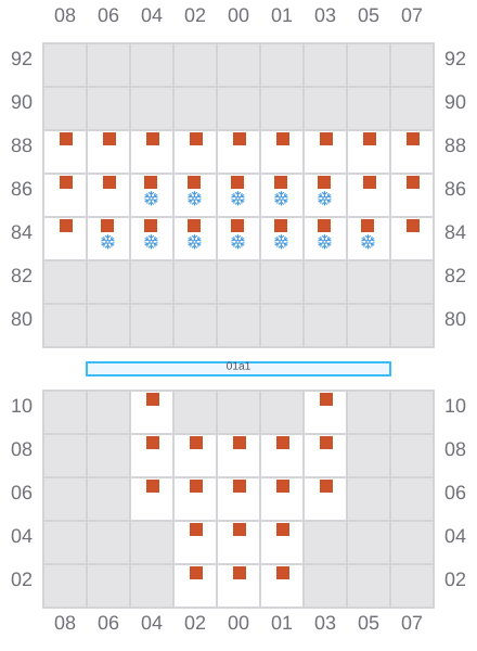 Bay 003 view and slots of LIONFISH