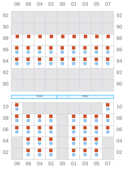 Bay 007 view and slots of LIONFISH