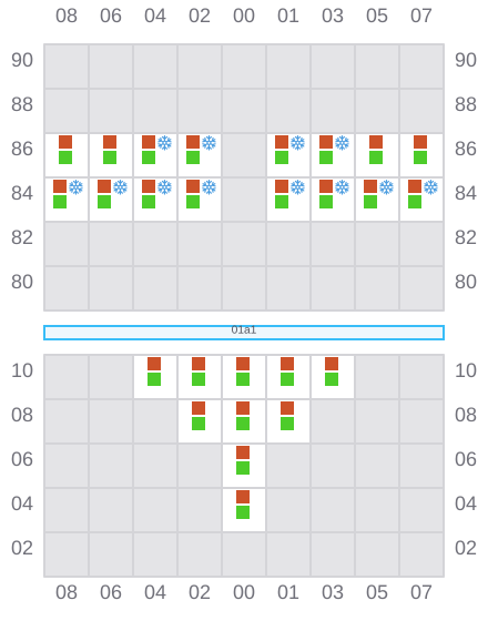 Bay 001 view and slots of LIBERTAS H
