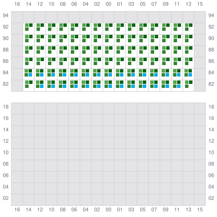 Bay 067 view and slots of MSC DUBAI VII