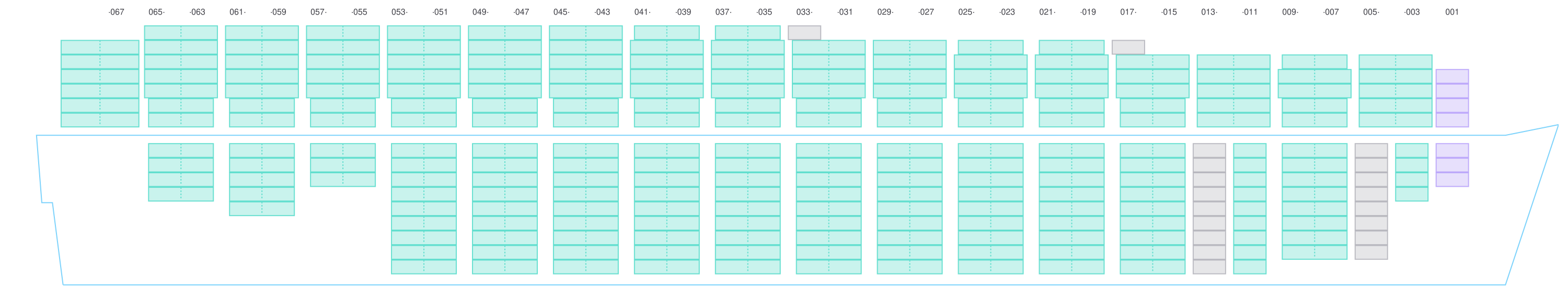 Side view of MSC DUBAI VII