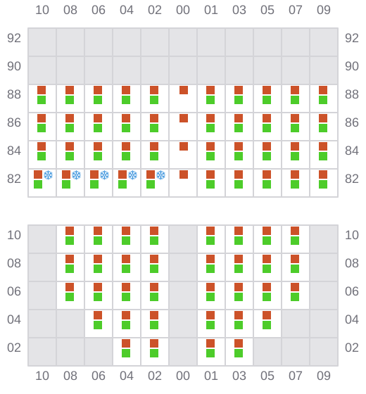 Bay 011 view and slots of HR SAHARE