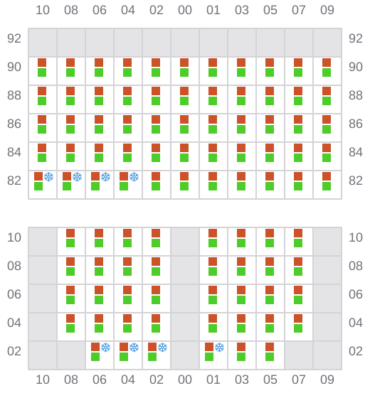Bay 023 view and slots of HR SAHARE