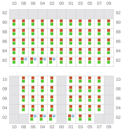 Bay 027 view and slots of HR SAHARE