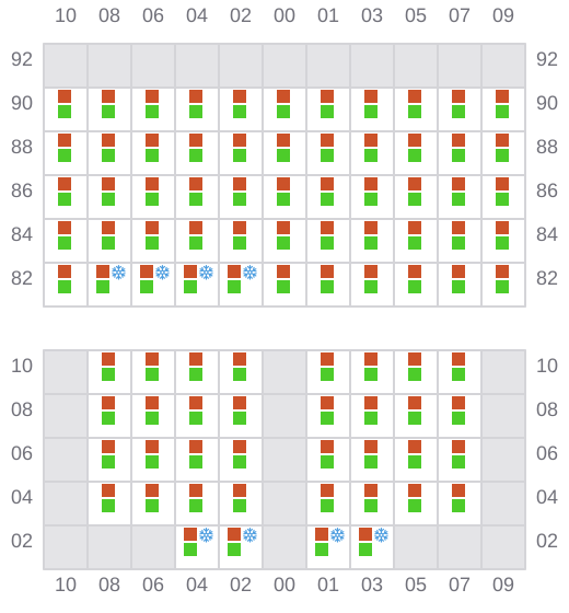 Bay 031 view and slots of HR SAHARE