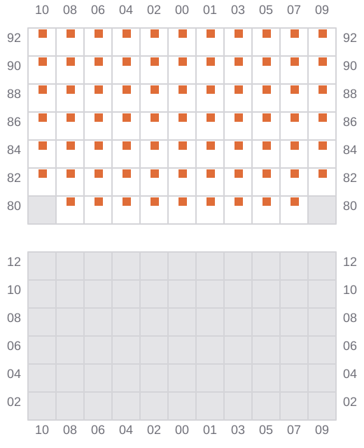 Bay 035 view and slots of APL ISLANDER