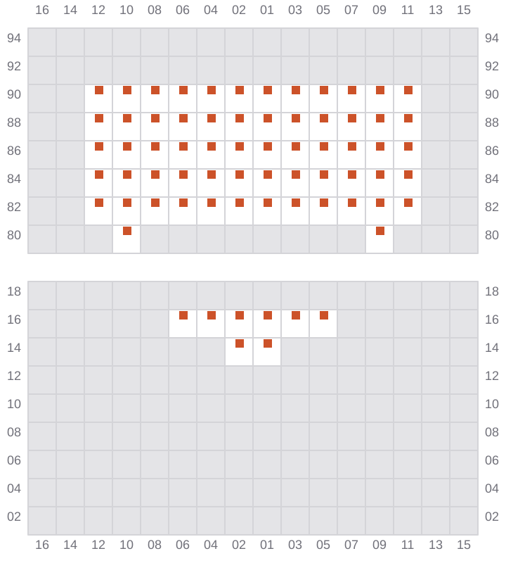 Bay 001 view and slots of HYUNDAI SINGAPORE