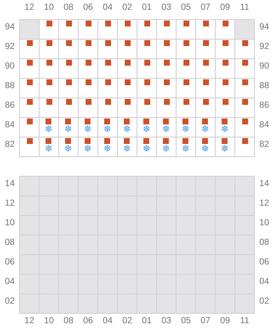 Bay 045 view and slots of ELIZABETH