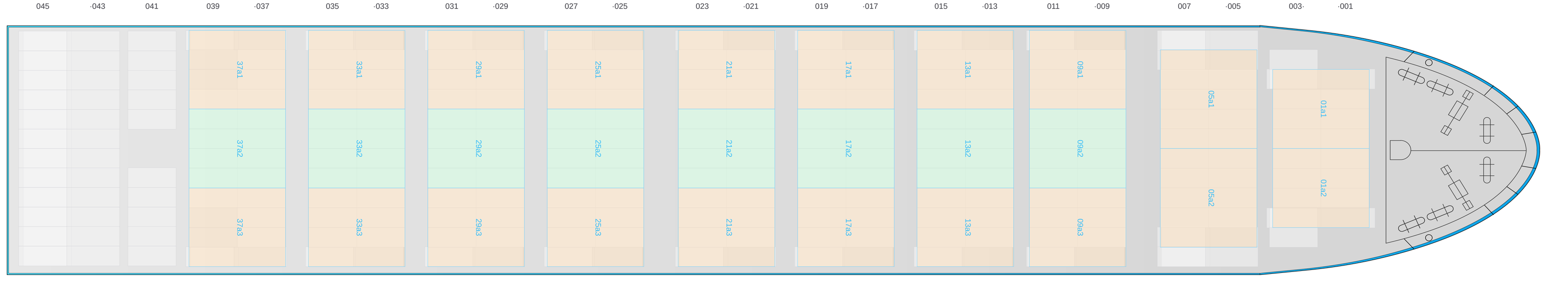 Deck view of ELIZABETH