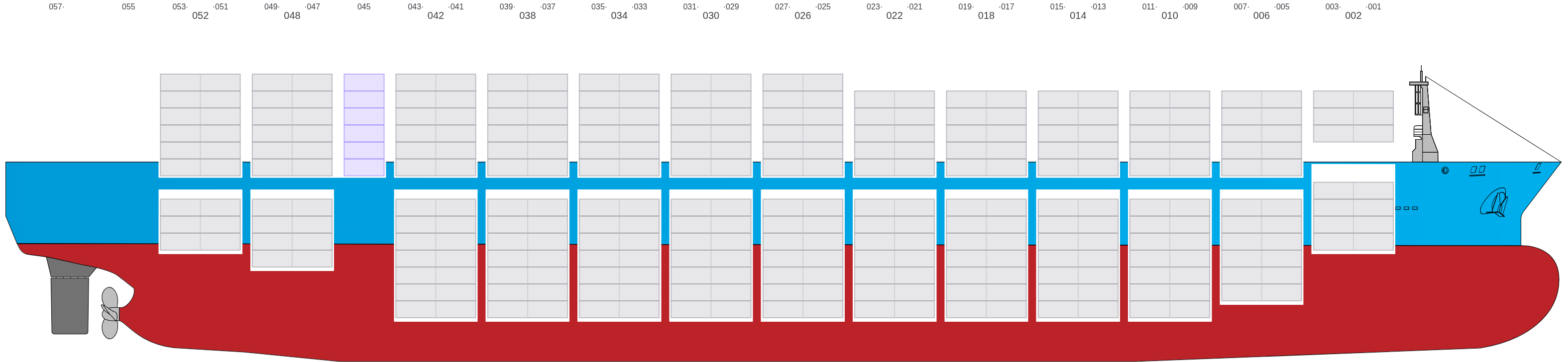 Side view of MSC JAPAN