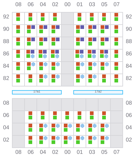Bay 017 view and slots of FESCO MONERON
