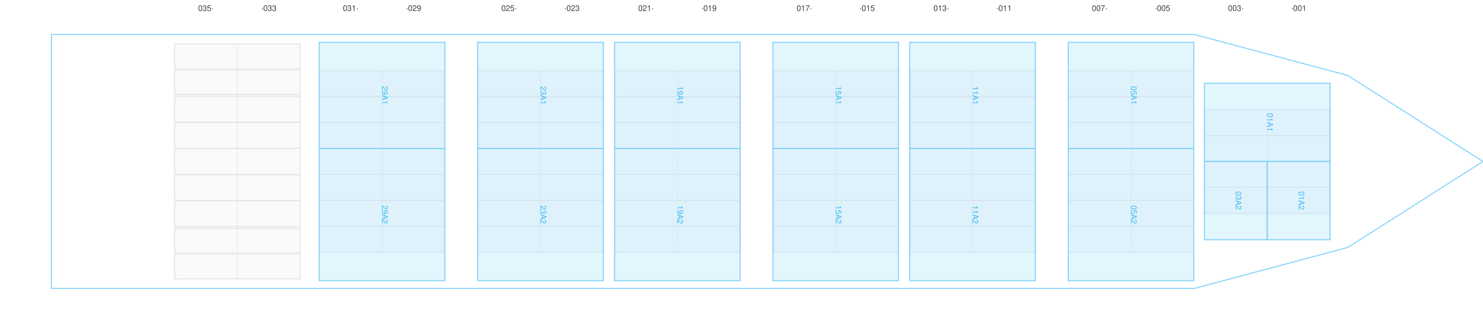 Deck view of CONTSHIP BEE