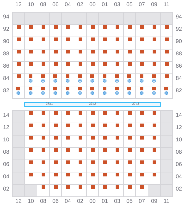 Bay 029 view and slots of EXPRESS SPAIN