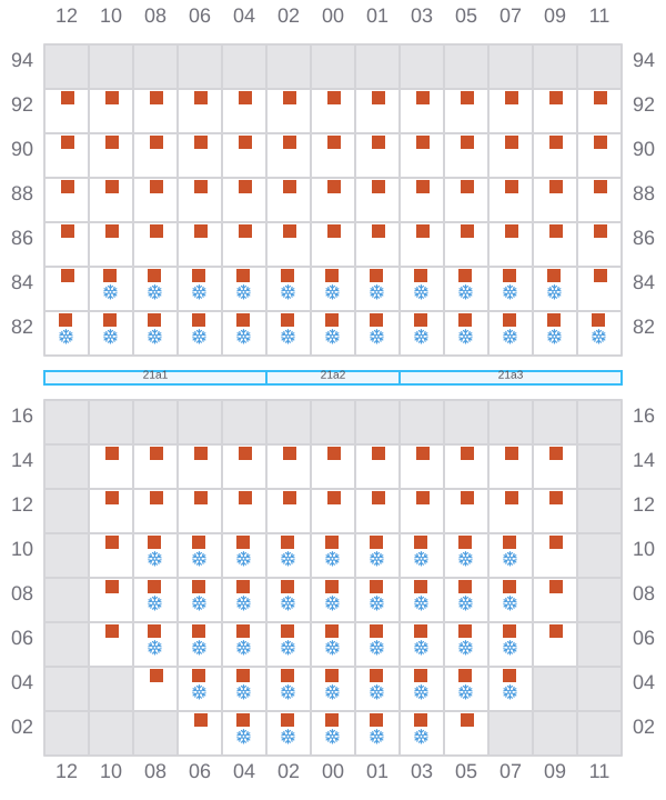 Bay 023 view and slots of GLASGOW EXPRESS