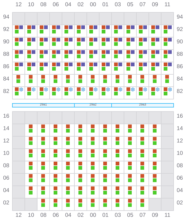 Bay 029 view and slots of GLASGOW EXPRESS
