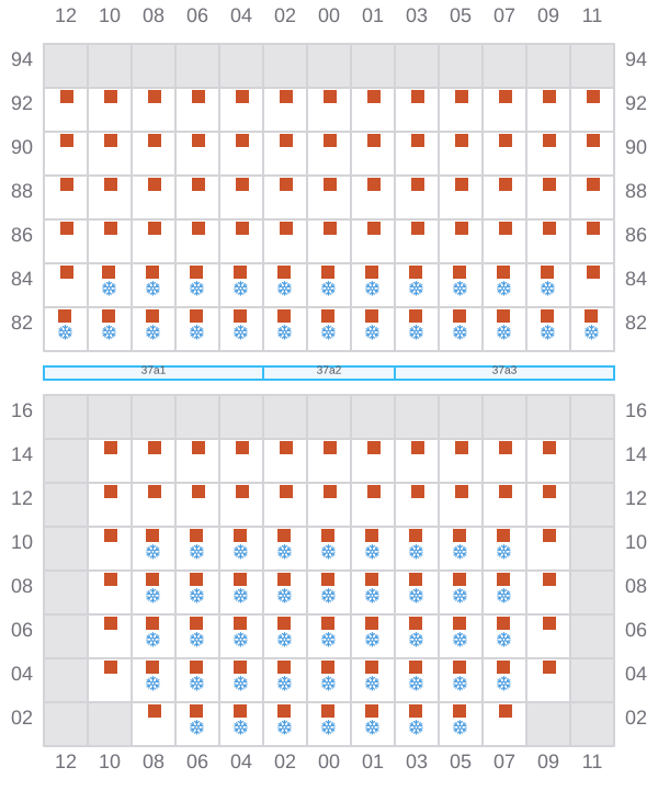 Bay 039 view and slots of GLASGOW EXPRESS