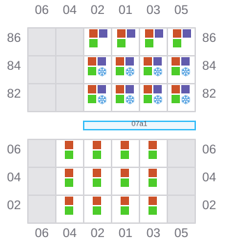 Bay 007 view and slots of ALI S