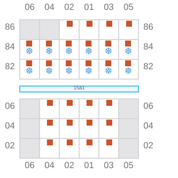 Bay 015 view and slots of ALI S