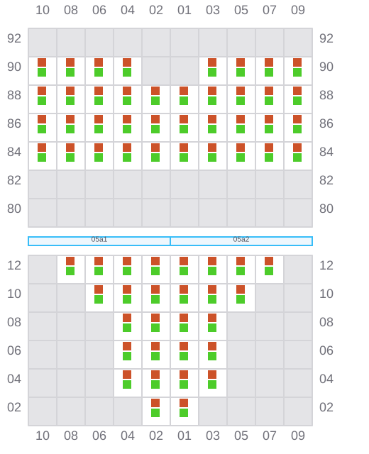 Bay 005 view and slots of AMO