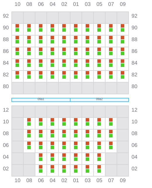 Bay 009 view and slots of AMO