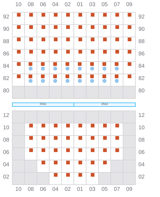 Bay 037 view and slots of AMO
