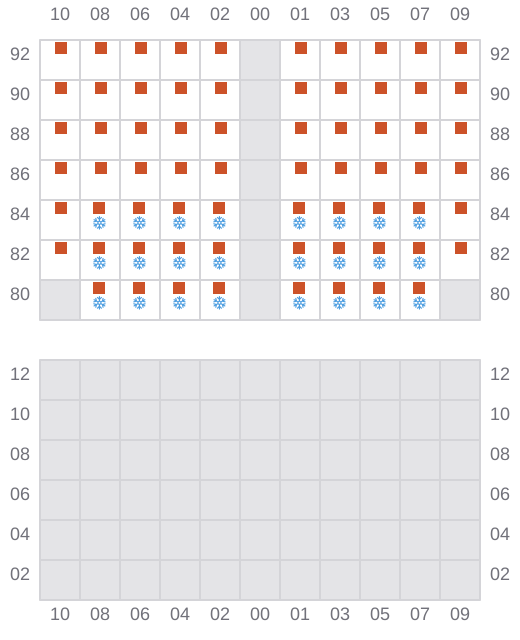 Bay 041 view and slots of AMO