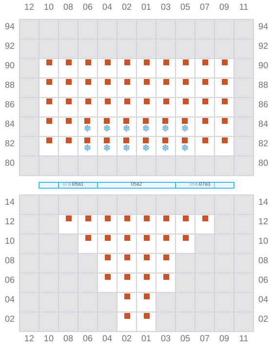 Bay 007 view and slots of AS CLAUDIA
