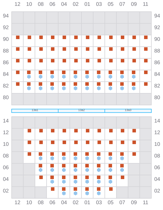 Bay 015 view and slots of AS CLAUDIA