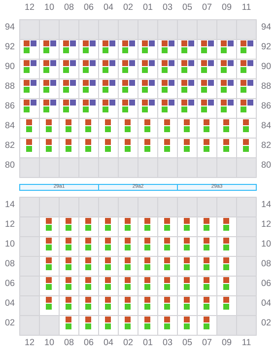 Bay 029 view and slots of AS CLAUDIA