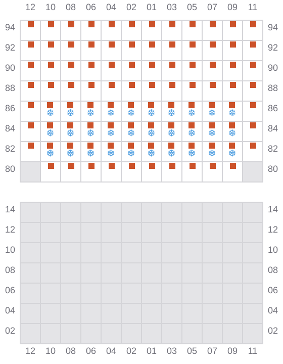 Bay 047 view and slots of AS CLAUDIA