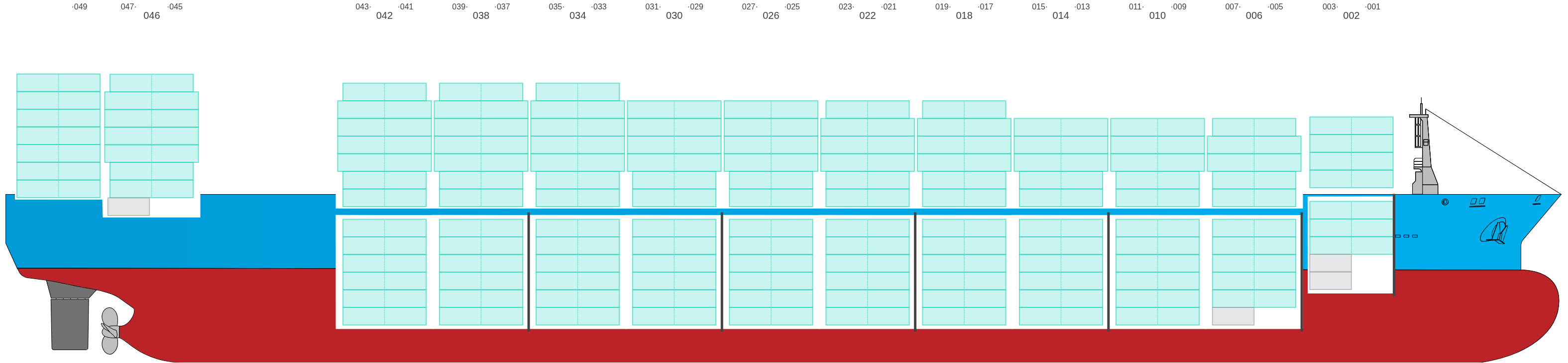 Side view of AS CLAUDIA