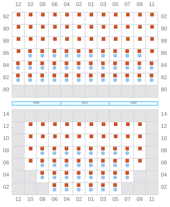 Bay 015 view and slots of ETOILE