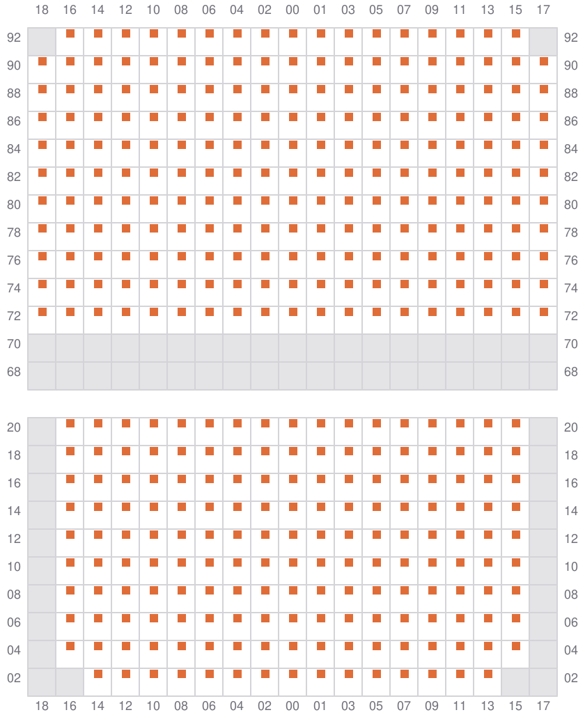 Bay 045 view and slots of EVER FOREVER