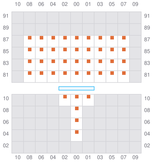 Bay 005 view and slots of BAL PEACE
