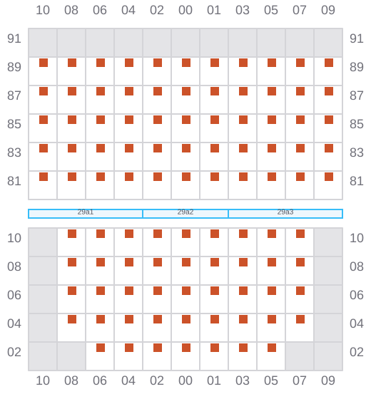 Bay 029 view and slots of BAL PEACE