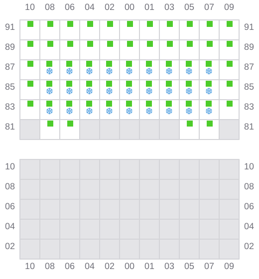 Bay 037 view and slots of BAL PEACE