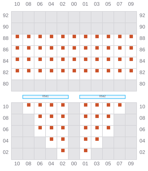 Bay 005 view and slots of HELGOLAND