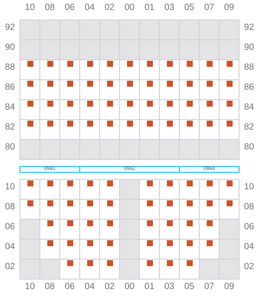 Bay 009 view and slots of HELGOLAND